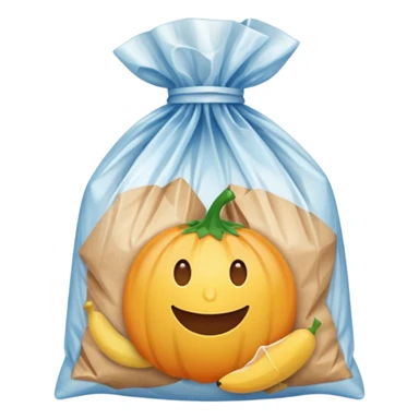 polythene grocery bag sticker