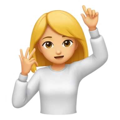 girl doing dab sticker