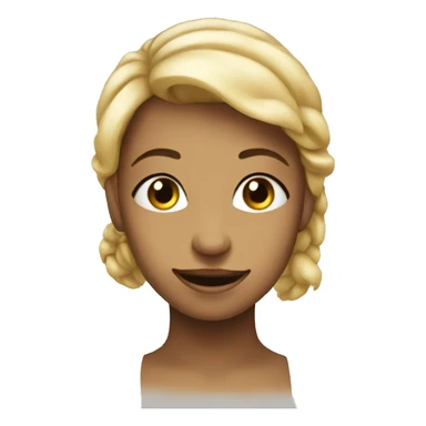 Demure smiley face sticker