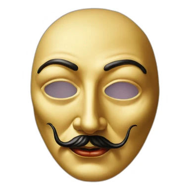 Masque Salvador Dali sticker