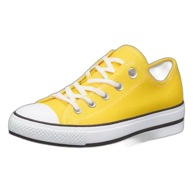 Converse flatform yellow sticker