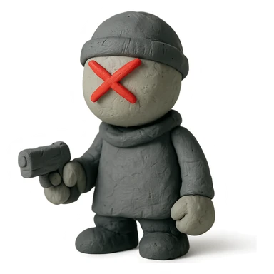 Hank J. Wimbleton, claymation style sticker