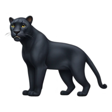 full body panther sticker