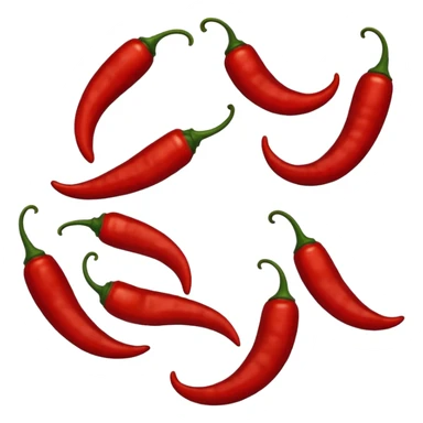 one half chili spice sticker