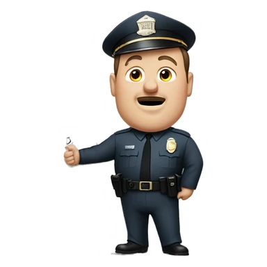 Paul Blart holding a sign saying “when shorty….” sticker