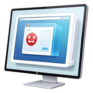 Create an emoji for UX/UI design. Show a monitor or tablet with a web interface mockup displayed on the screen. Use modern, professional colors. Do not include any emojis or smiley faces. Make the background transparent. sticker