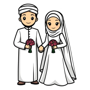 Muslim wedding  sticker