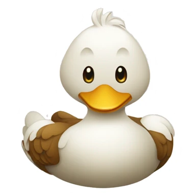 pato con n telefono sticker