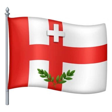The herb of Rokiškis as a flag: devided in 4 parts... sticker