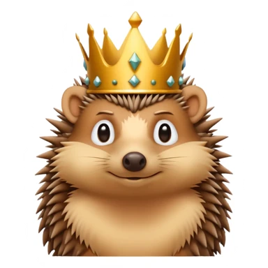 king hedgehog sticker