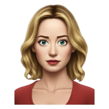 Emily Blunt serious tlim sticker