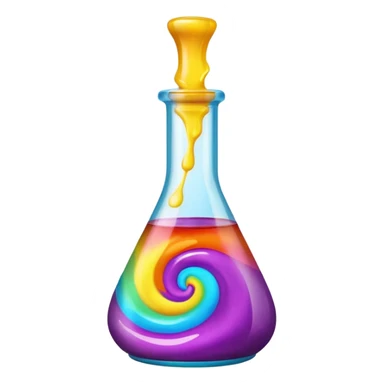 bottle of dye sticker
