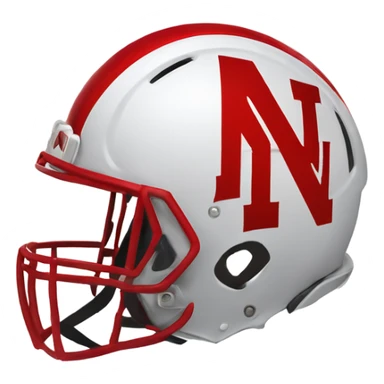 Nebraska corn huskers football helmet  sticker