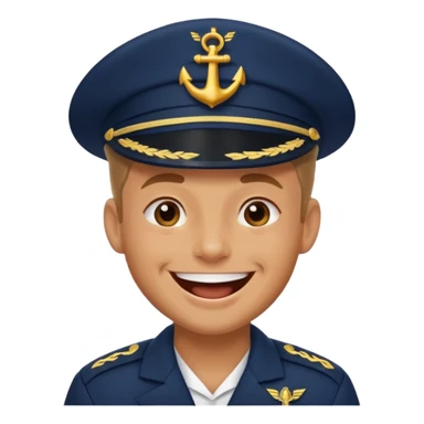 laughing sailor emoji sticker