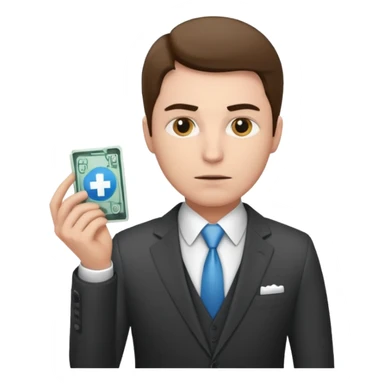 CEO investing money to a hospital sticker