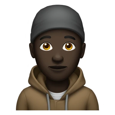 Dark skin homeless sticker