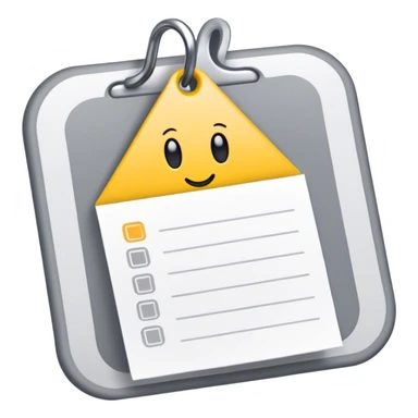 One to do List hook ✅ in yellow and grey  sticker