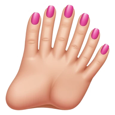 Crest an emoji of toes being painted with nail polish brush  sticker