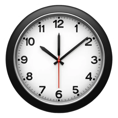 analog clock sticker