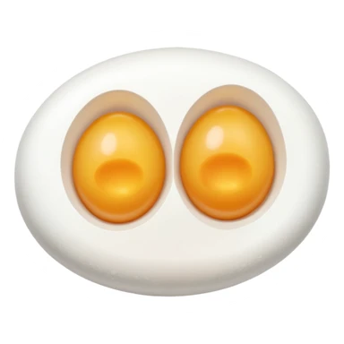 2 whole eggs rotated slightly sticker