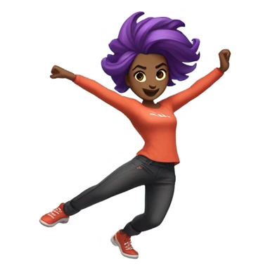 Jett from valorant dancing sticker