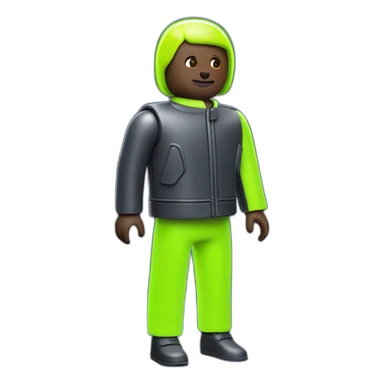 playmobil WITH NEON LIGHT CLOTHES sticker