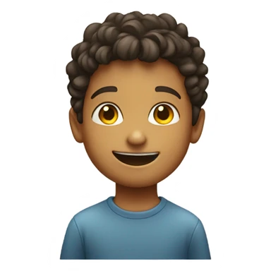 smiling boy portrait in focus sticker