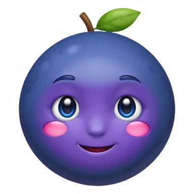 Un emoji fruit myrtille sticker