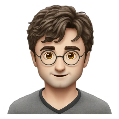 daniel-radcliffe harry potter headshot sticker