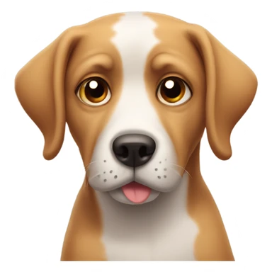 dog looking awkward  sticker