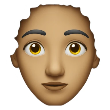 Métis with curly yellow eyes sticker