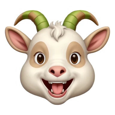 Goat laugh sticker
