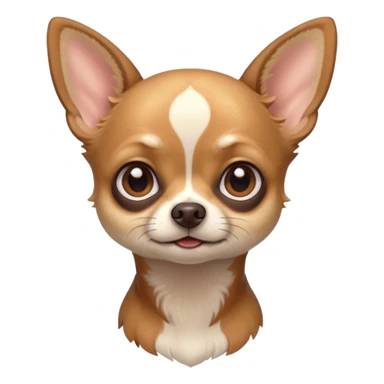 
 Sitting deer-head chihuahua  sticker