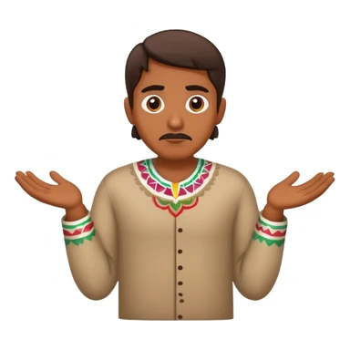 Mexican Shrugging shoulders sticker