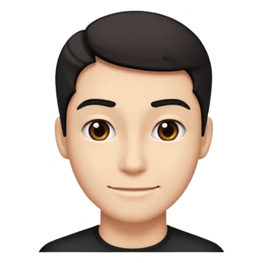 mug confident look, and a wide black open smirk tilted slightly to one side sticker