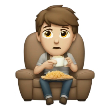 Binge watching sticker