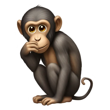 monkey sending a kiss sticker