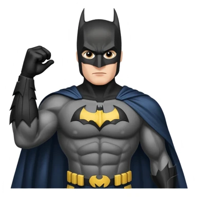 caucasian batman standing sticker