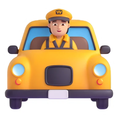 A migrant in a taxi sticker