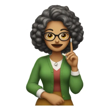 librarian smoking a cigarette sticker