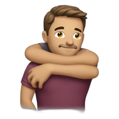 Hug man sticker