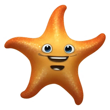 a star fish dancing on saturne sticker