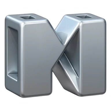 two letters beside eachother the first one says N and the second says O sticker