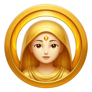 create an emoji A divine abstract force creating humans through karma,


 sticker