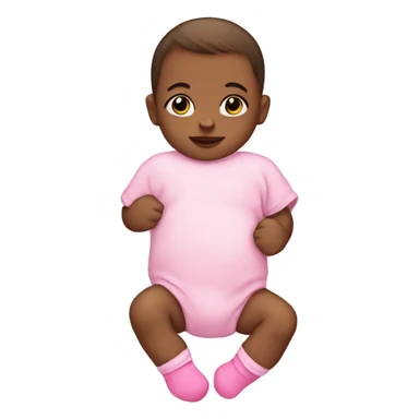 Newborn with pink socks  sticker
