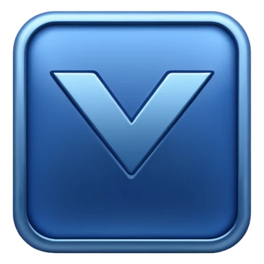 shiny dark blue checkmark with raised hands in the background sticker