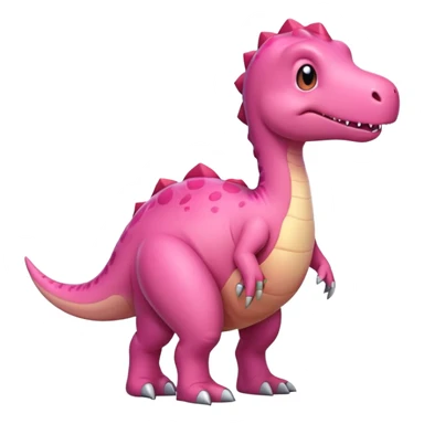 Pink dinosaur  sticker
