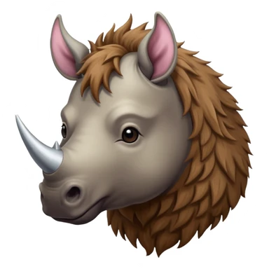 Elasmotherium. Siberian unicorn rhino sticker