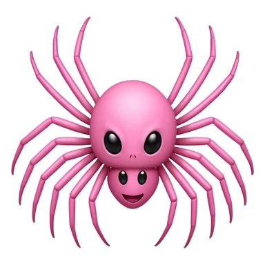 White and pink spider emoji ... Classic and with white strap sticker