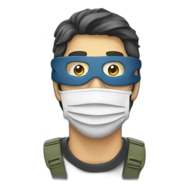 man-mask-bag-of-money sticker